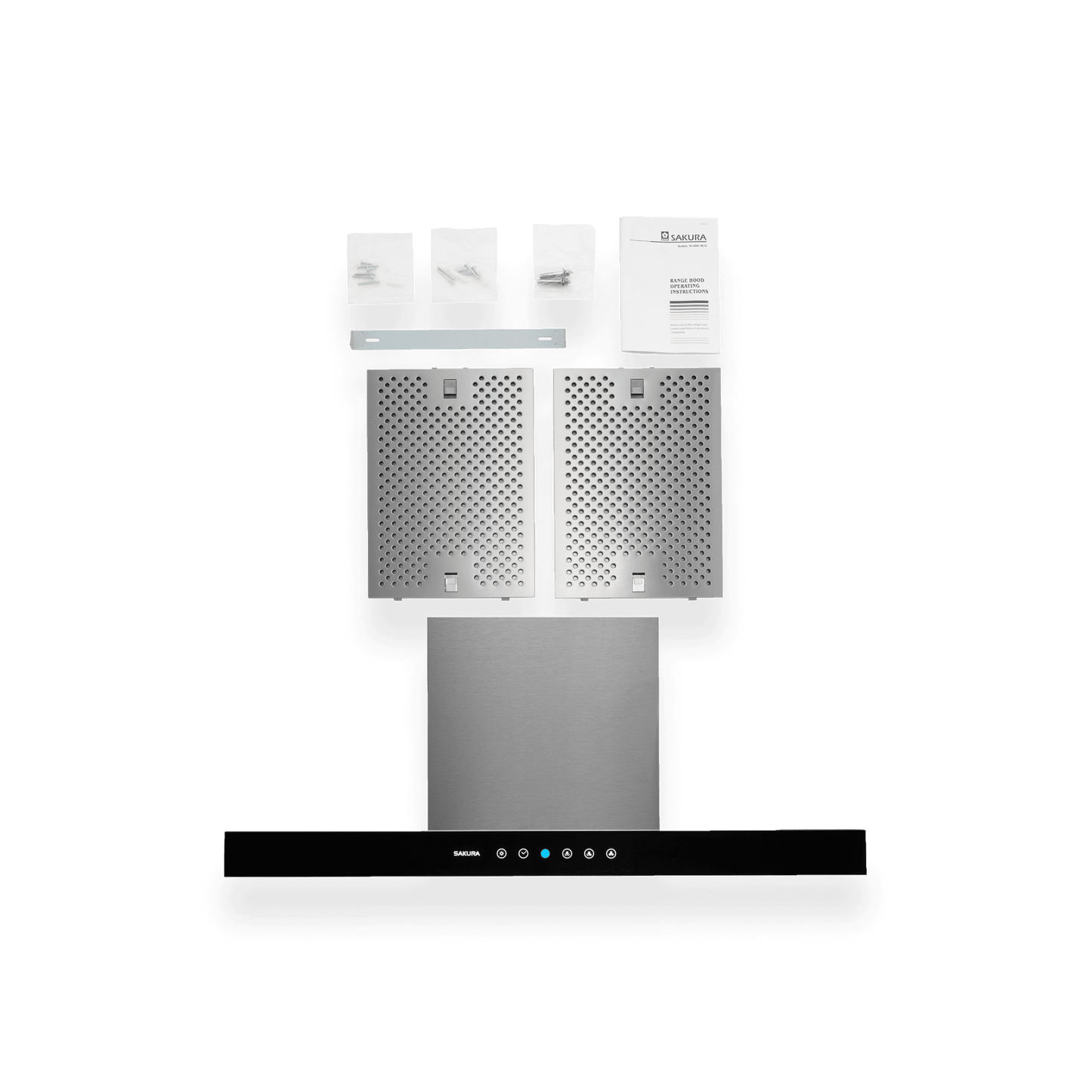 Sakura M-3000 30" / 36" Range Hood - Wall Mount Chimney
