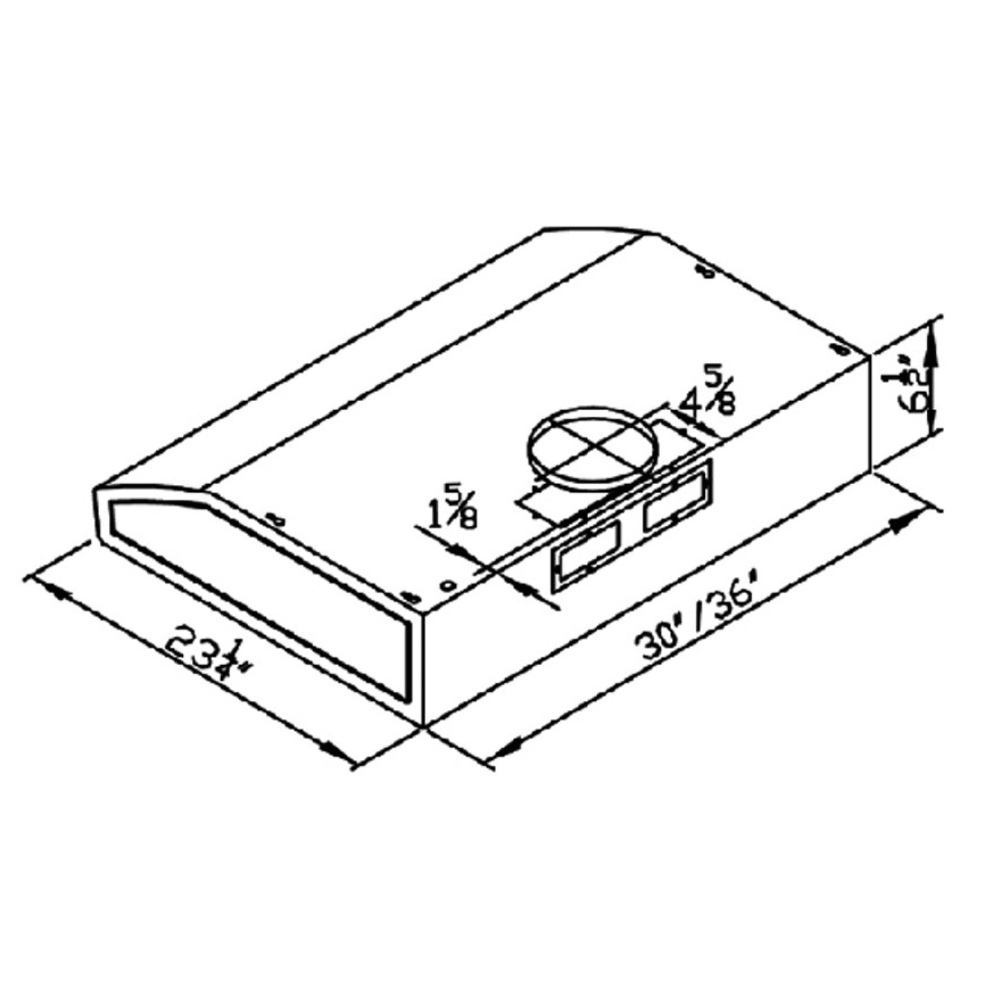 Sakura R-747II 30" / 36“ Range Hood - Under Cabinet