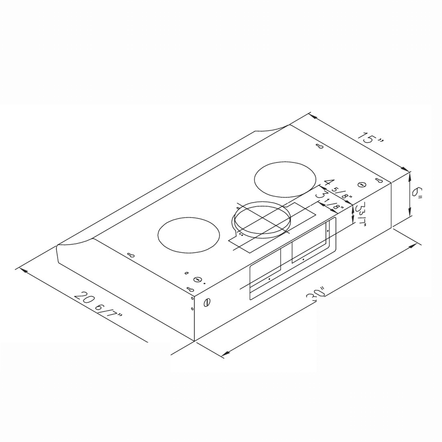 Sakura R-838 30" Range Hood - Under Cabinet
